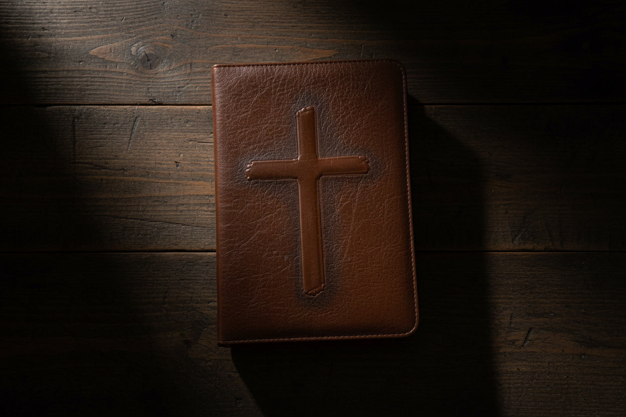Brown Cross XL Bible Cover