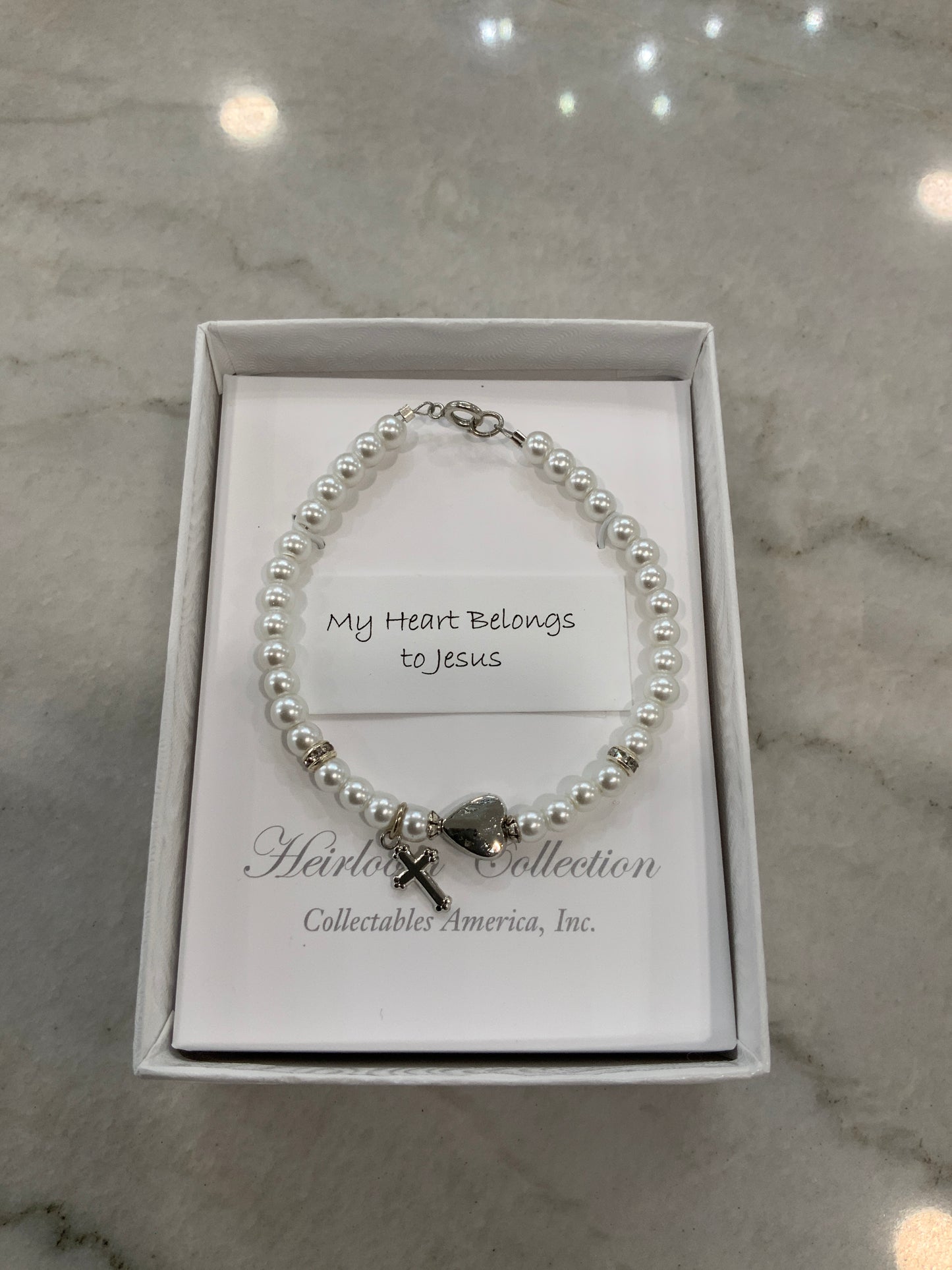 My Heart Belongs to Jesus Bracelet 6”