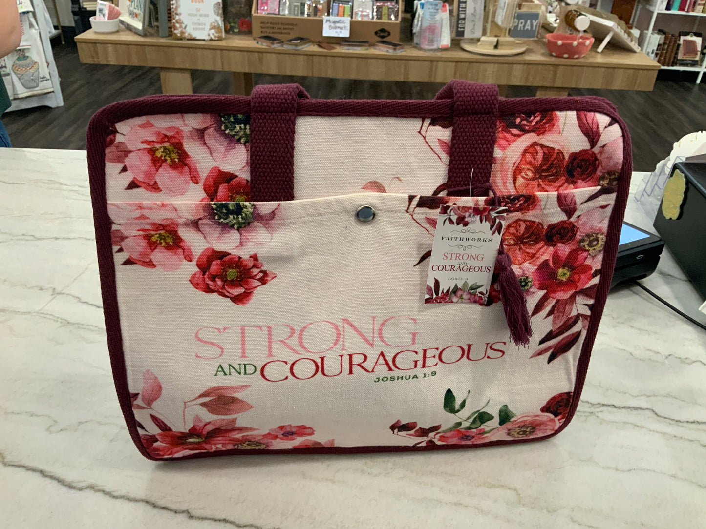 Strong & Courageous Bible Cover