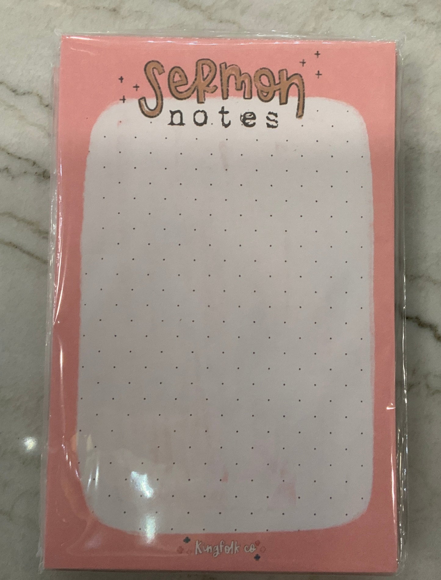 Sermon Notes Notepad