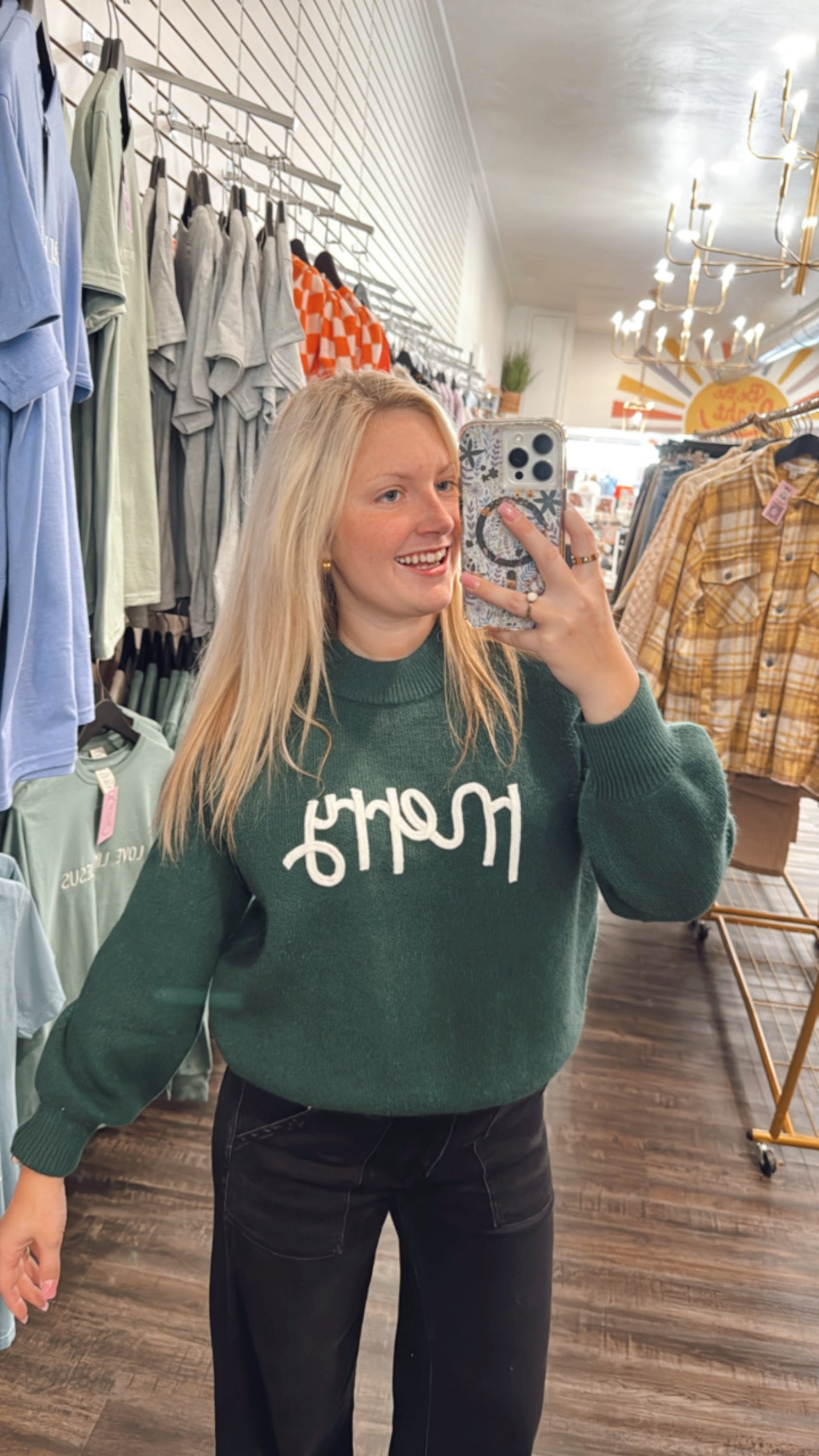 Merry Green Sweater