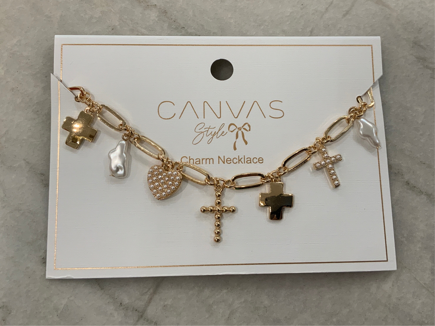 Abigail Cross Charms Necklace