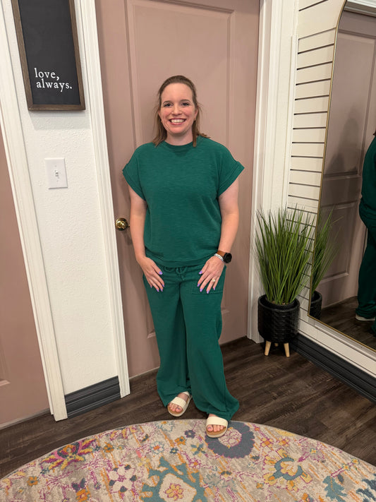 Hunter Green Cozy Set (117)