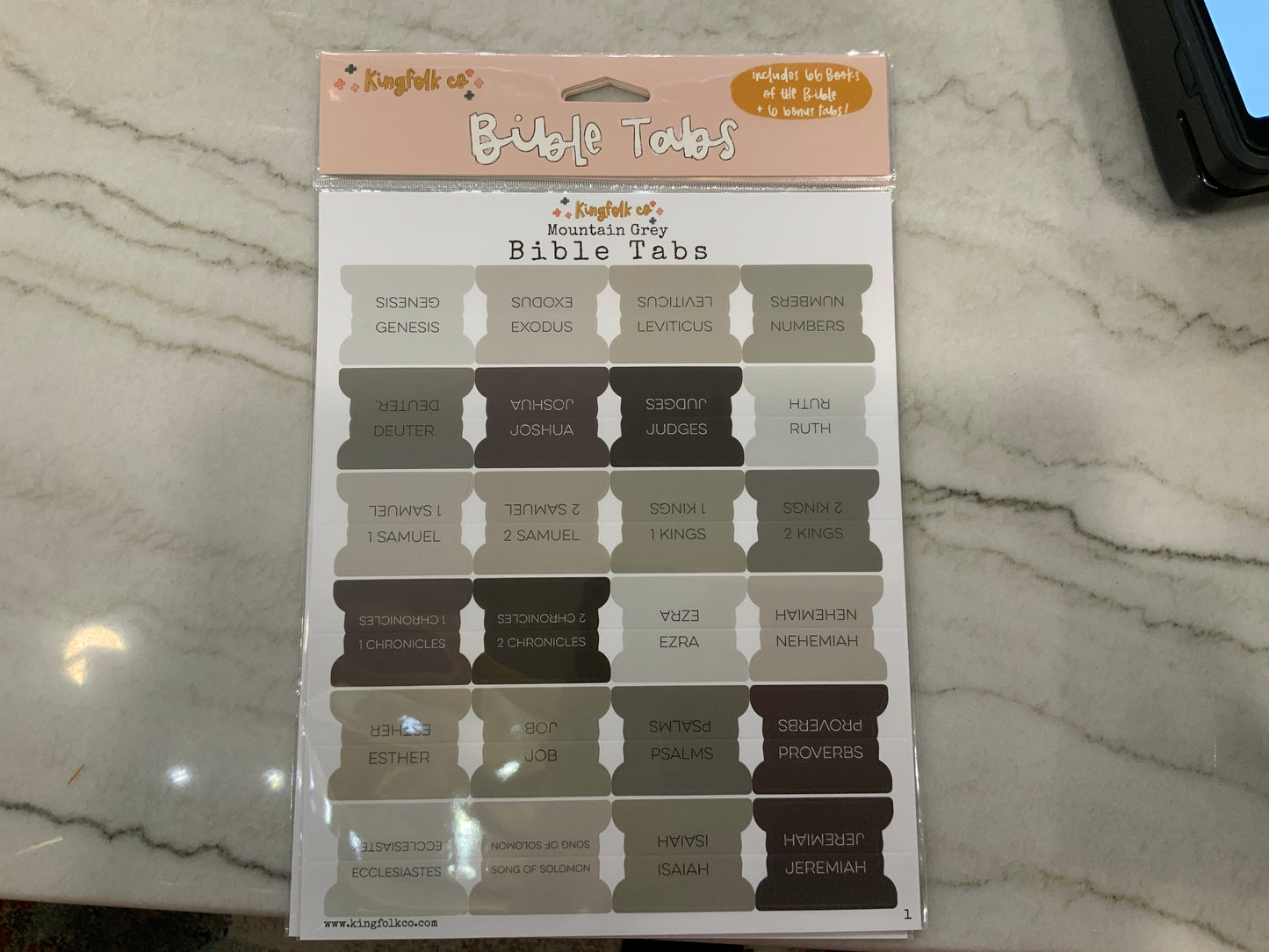 Mountain Grey Bible Tabs