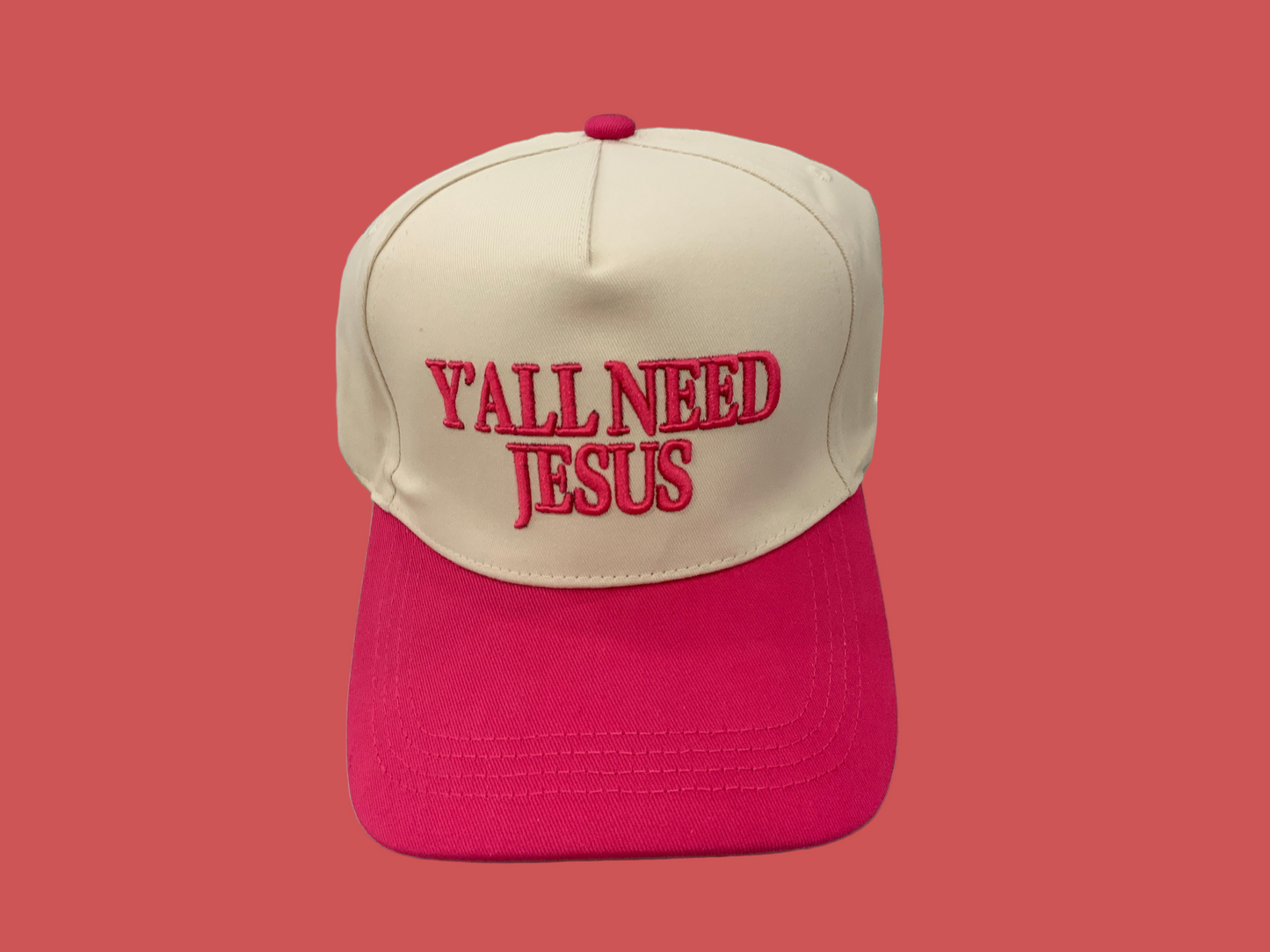 Y’all Need Jesus Hat - Pink