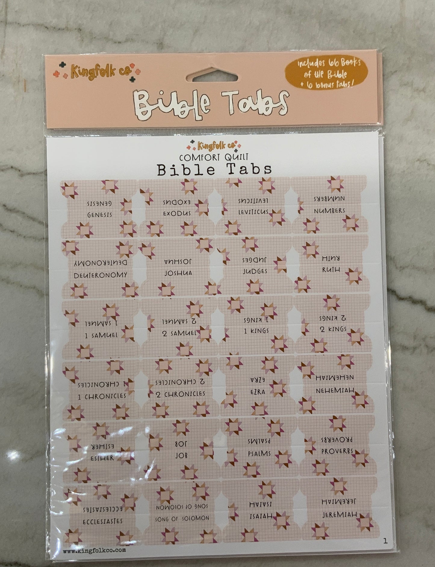 Comfort Quilt Bible Tabs