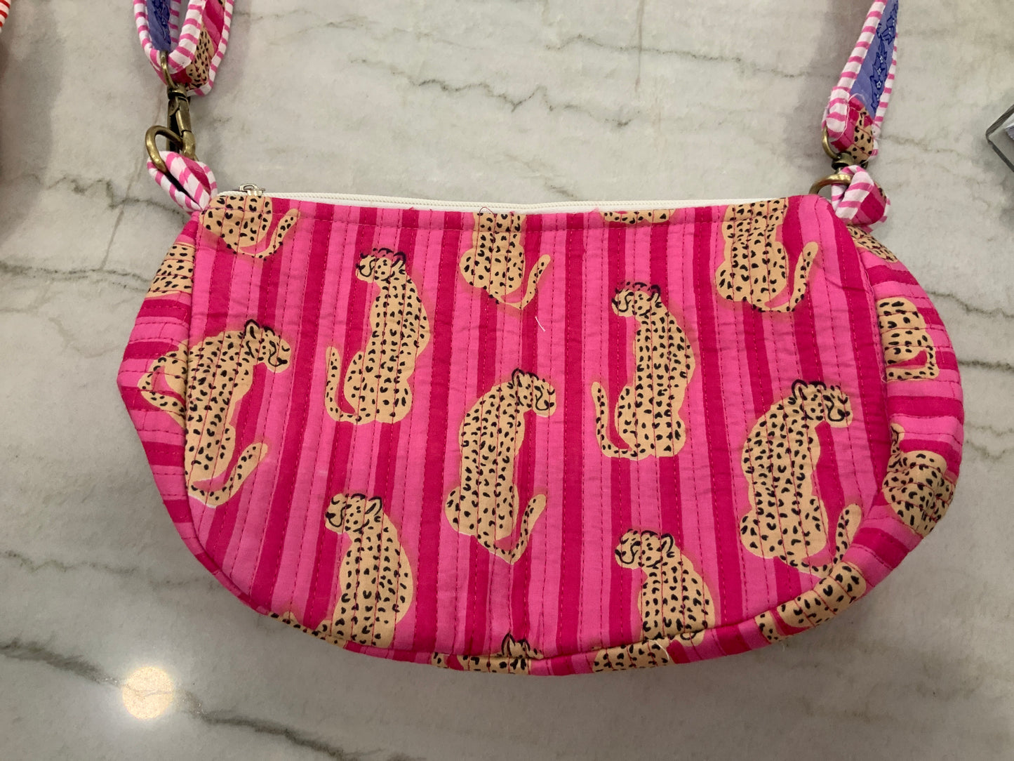 Hot Pink Cheetah Quilted Purse