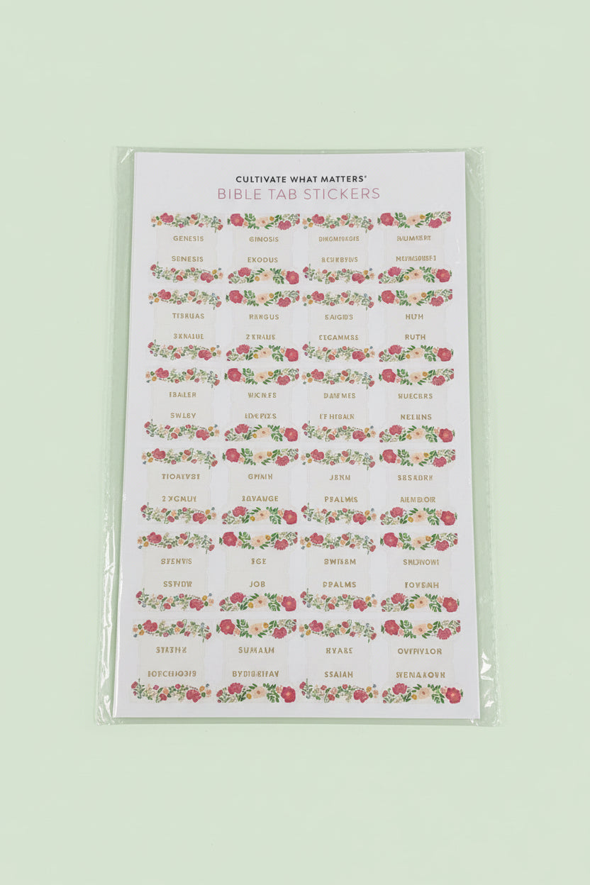 Floral and Pink Bible Tabs