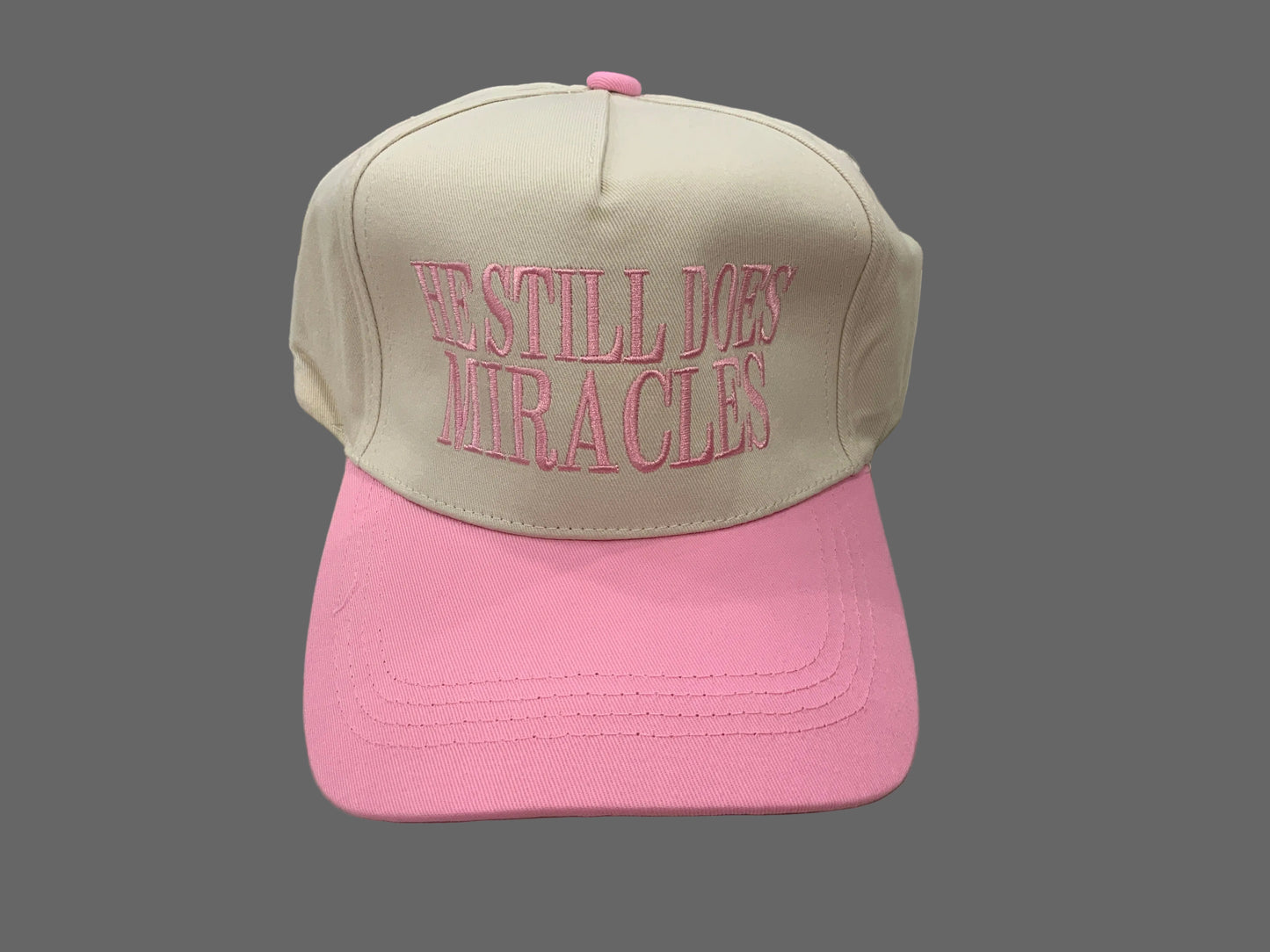 He Still Does Miracles Hat - Light Pink
