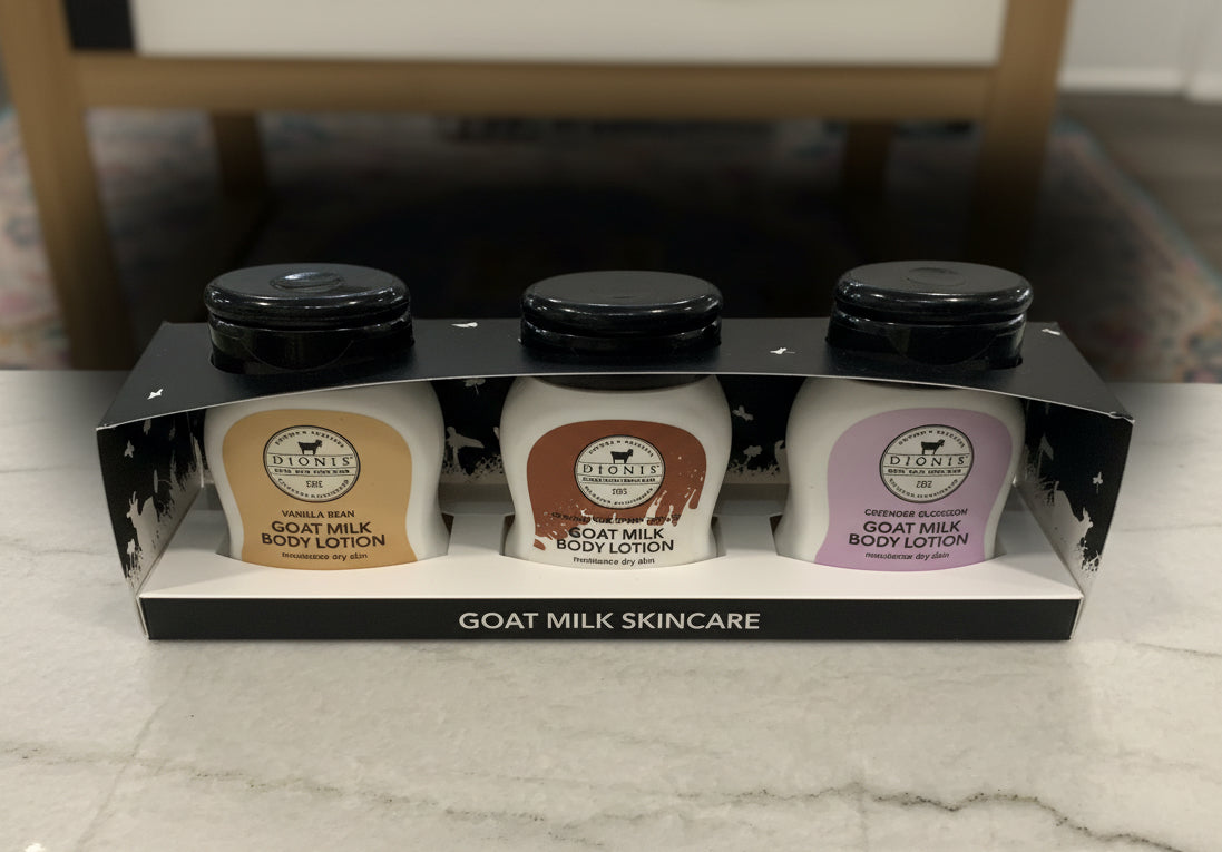 Goat Milk Lotion Trio gift set
