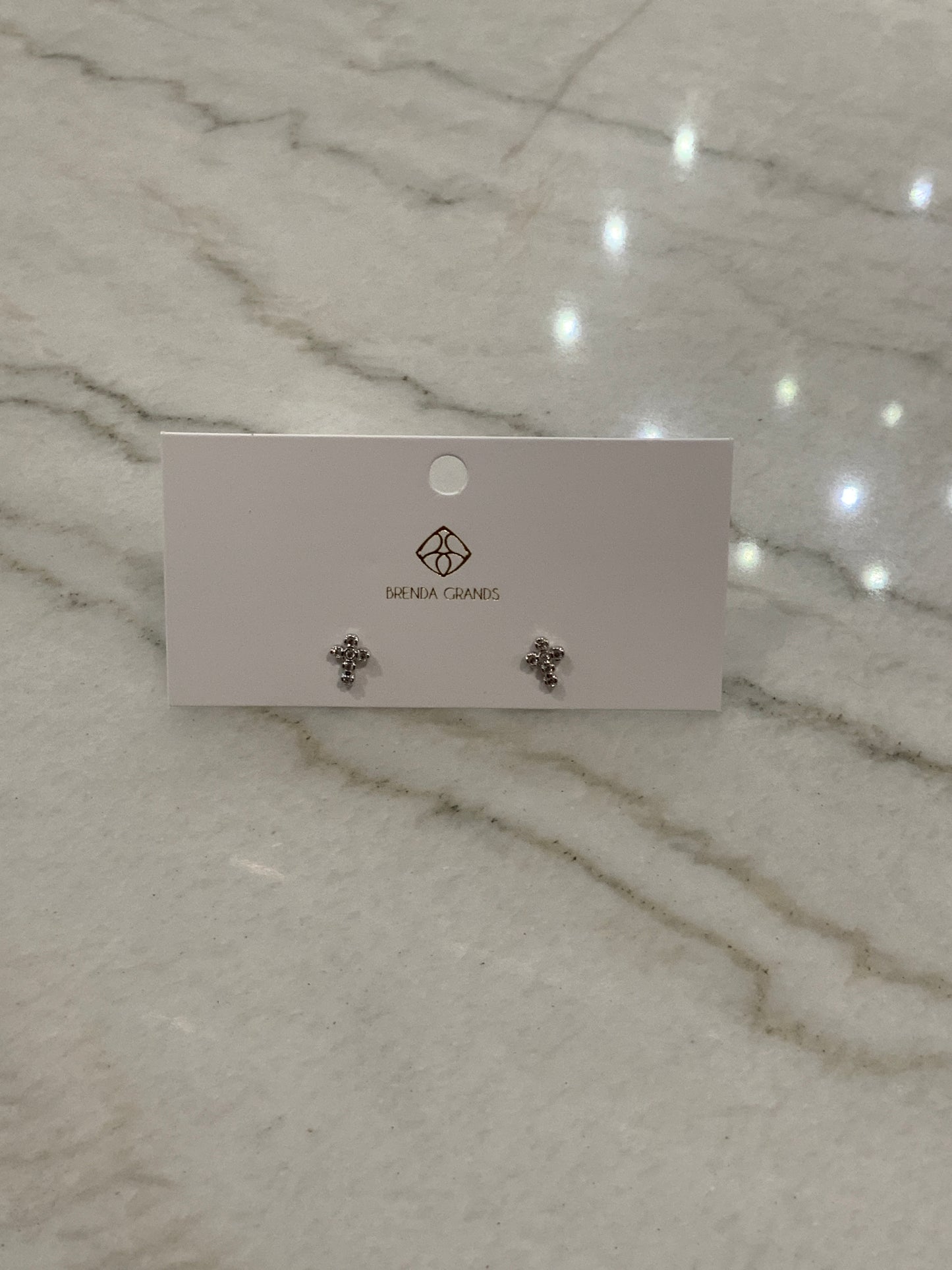 Dainty Cross Studs
