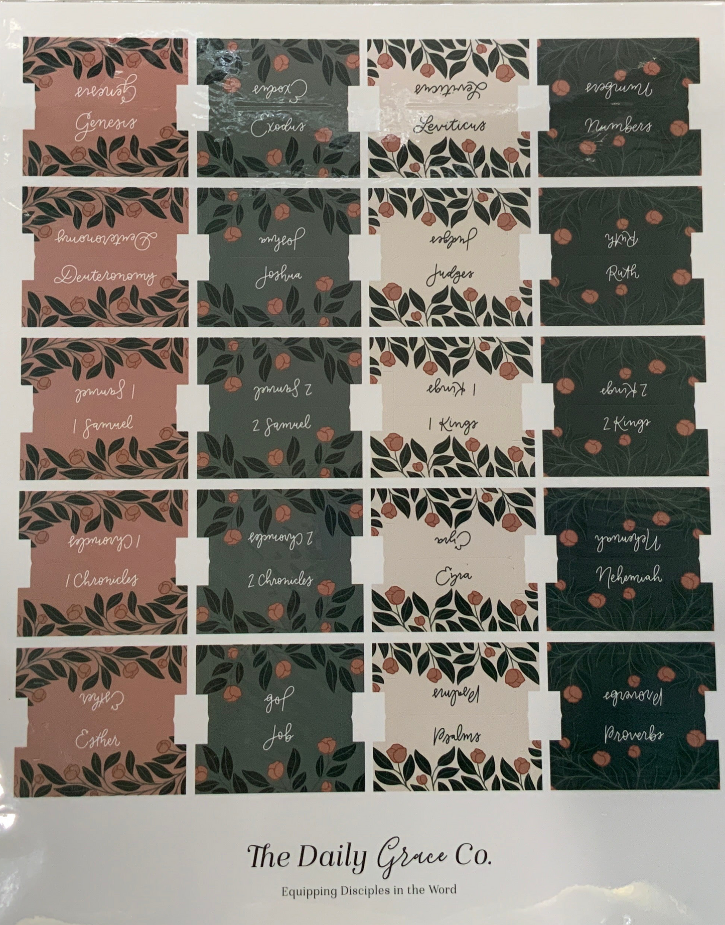 Garden Floral Bible Tabs