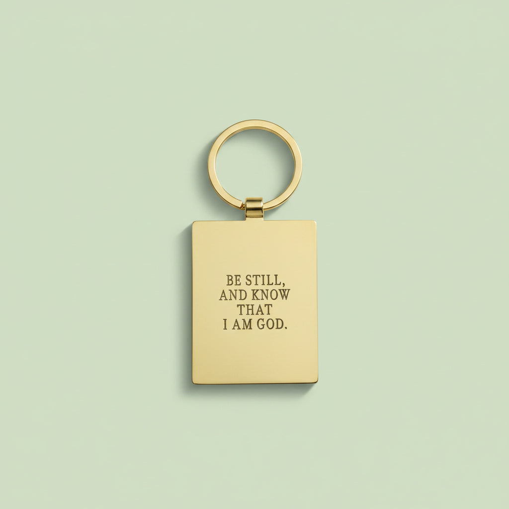 Be Still and Know Keychain