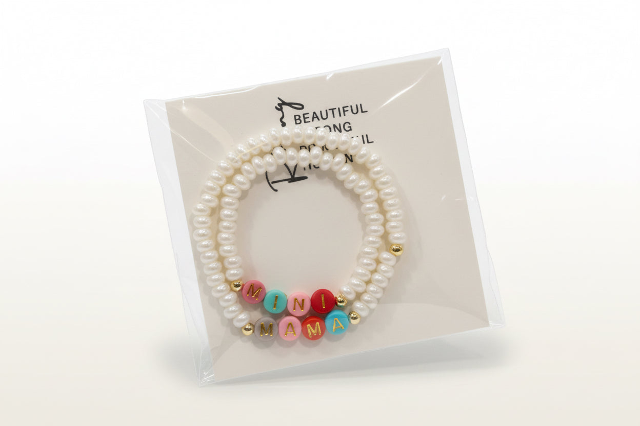 Two and Crew Mini Mama Bracelet Set
