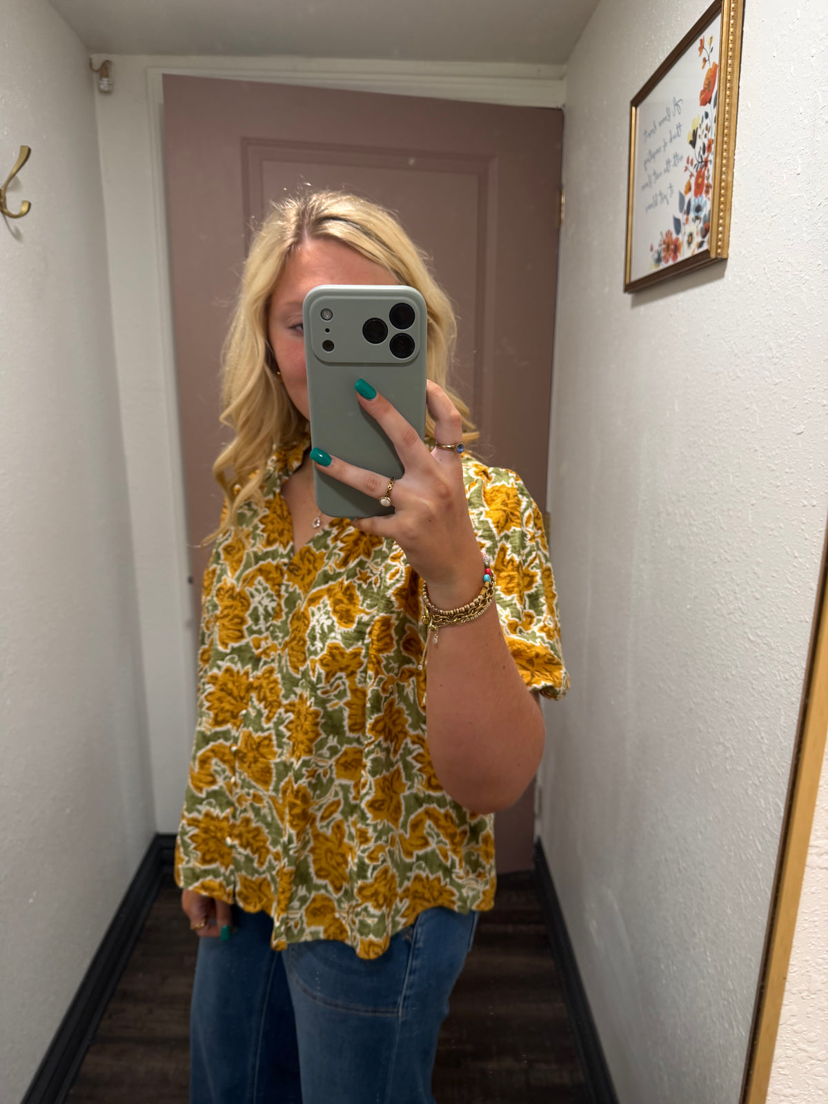 Golden Bloom Blouse (117)