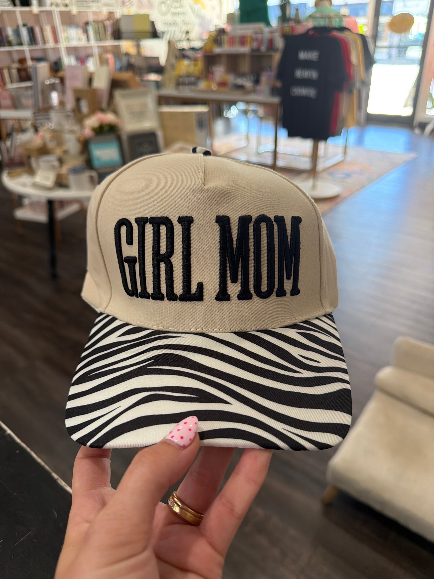 Girl Mom - Zebra Hat
