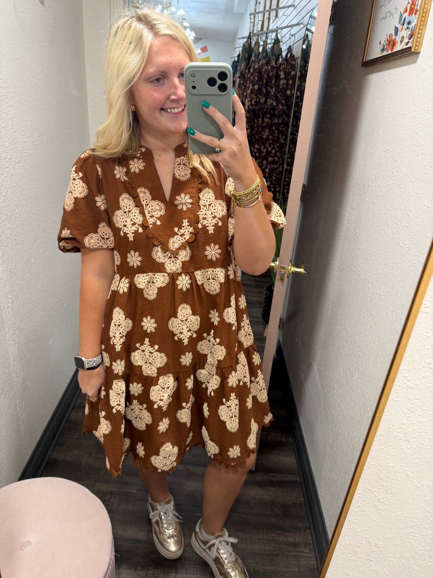 Sweetest Days Brown Dress (117)