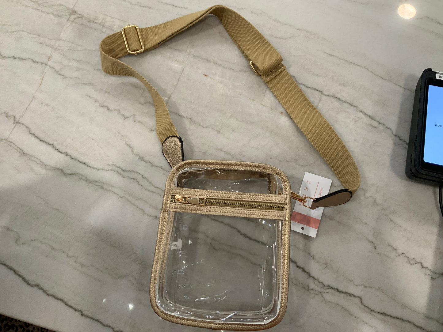 Gold Clear Body Mini Bag
