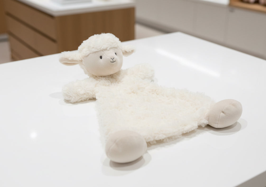 Dolly Lamb Rattle Blankie