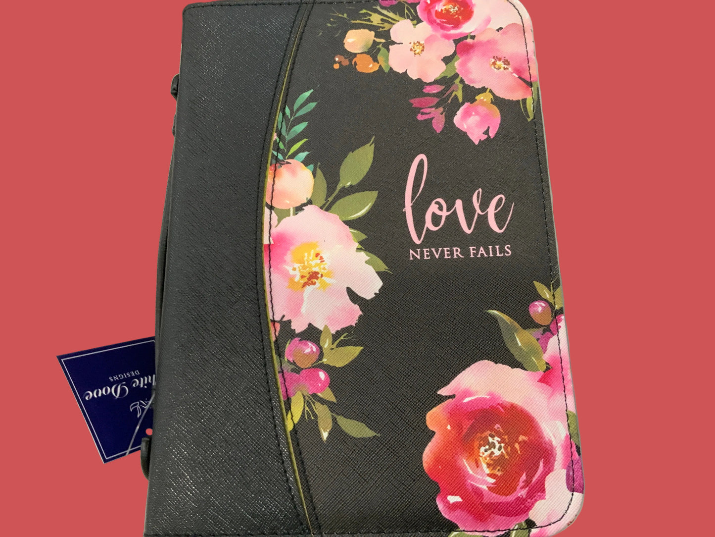 Love Never Fails Large Bible Case