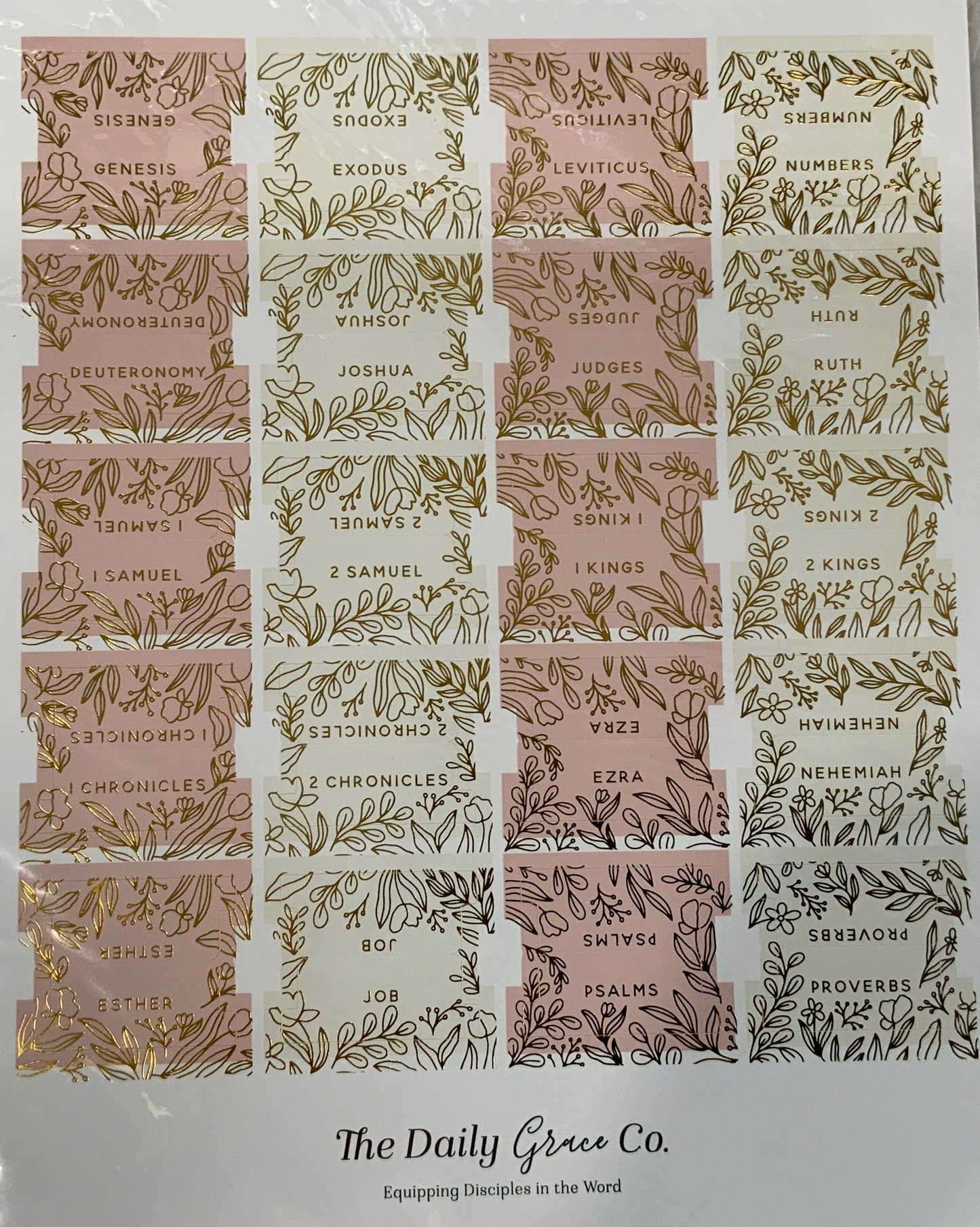 Gold Foil Bible Tabs