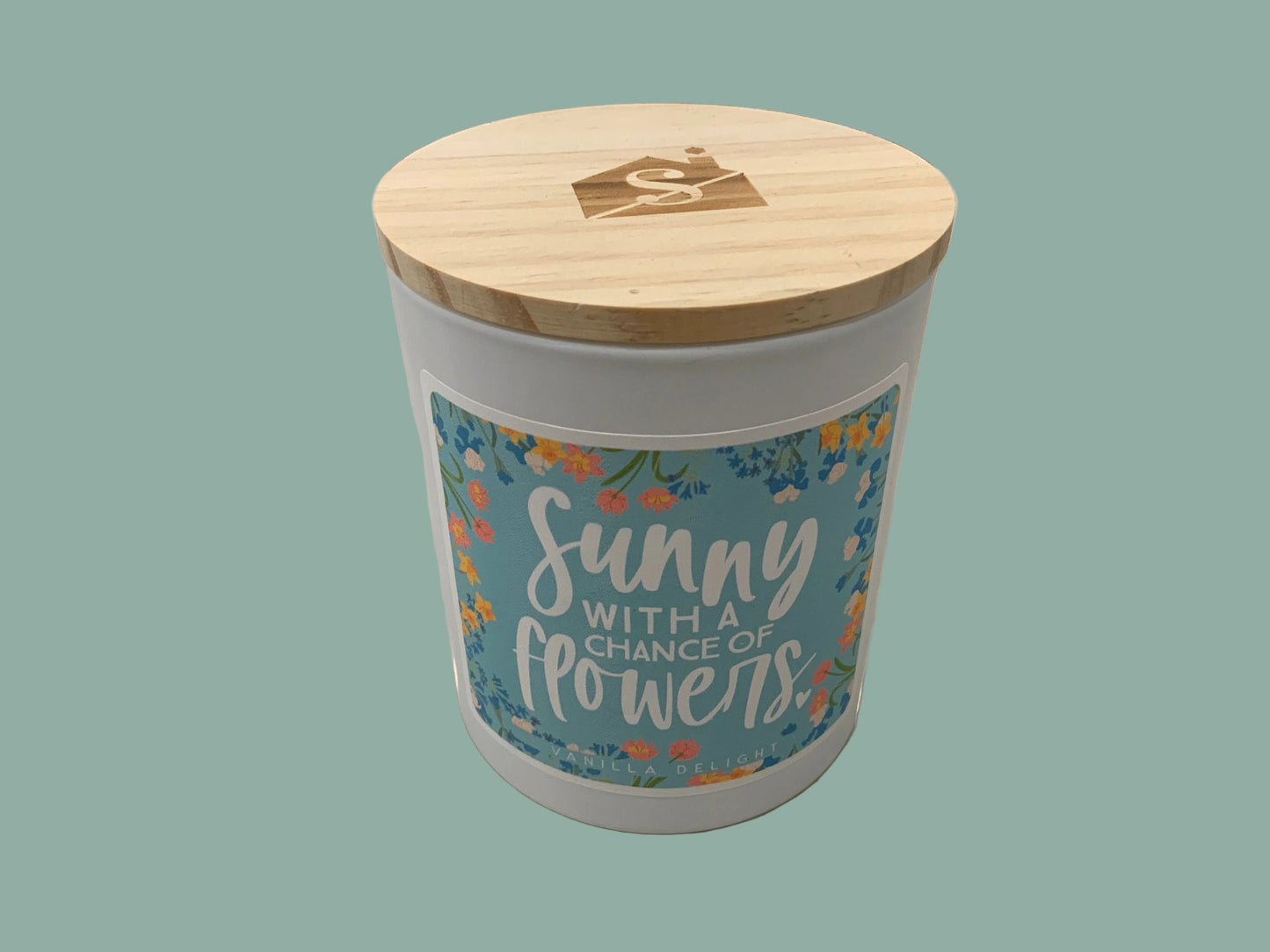 Sunny With Flowers Candle