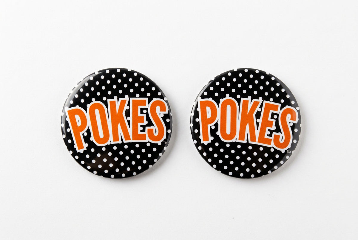 Pokes Polka Dot Button