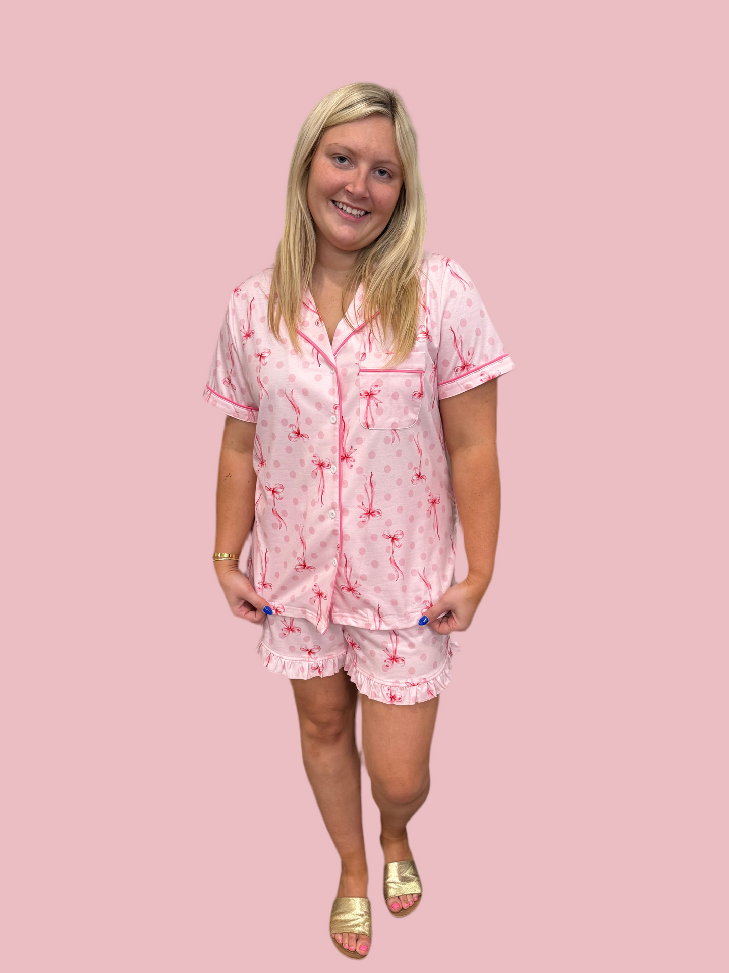 Pretty In Bows PJ Set (117)