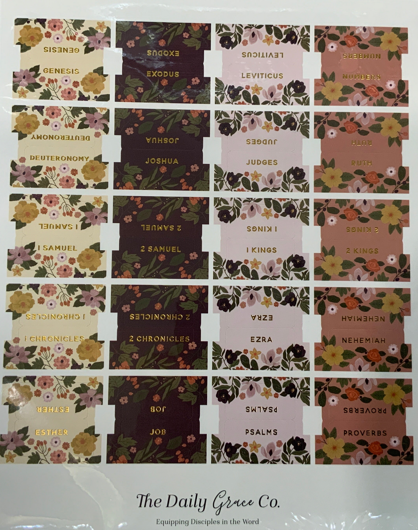 Magnolia Floral Bible Tabs