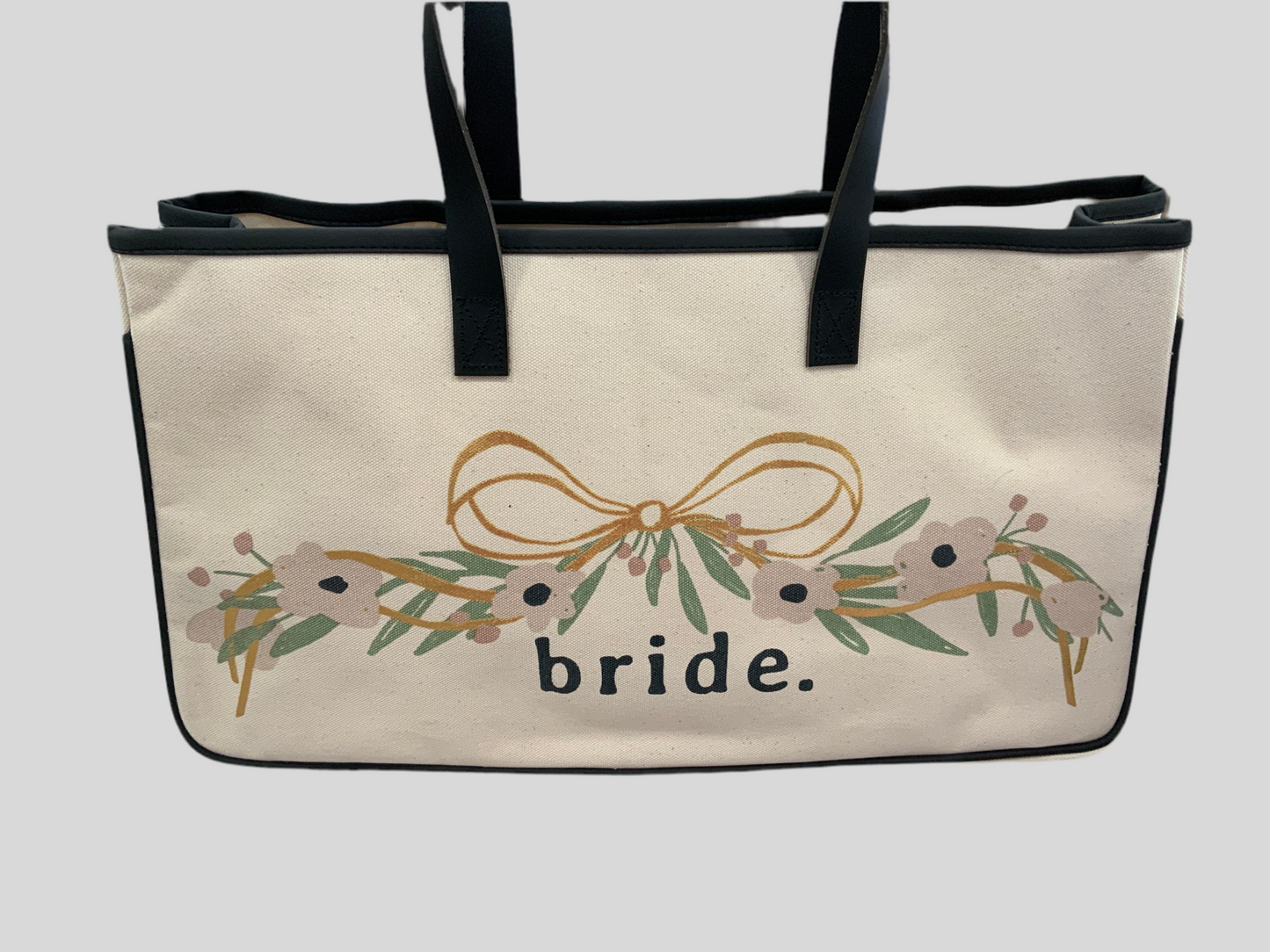 Bride canvas tote