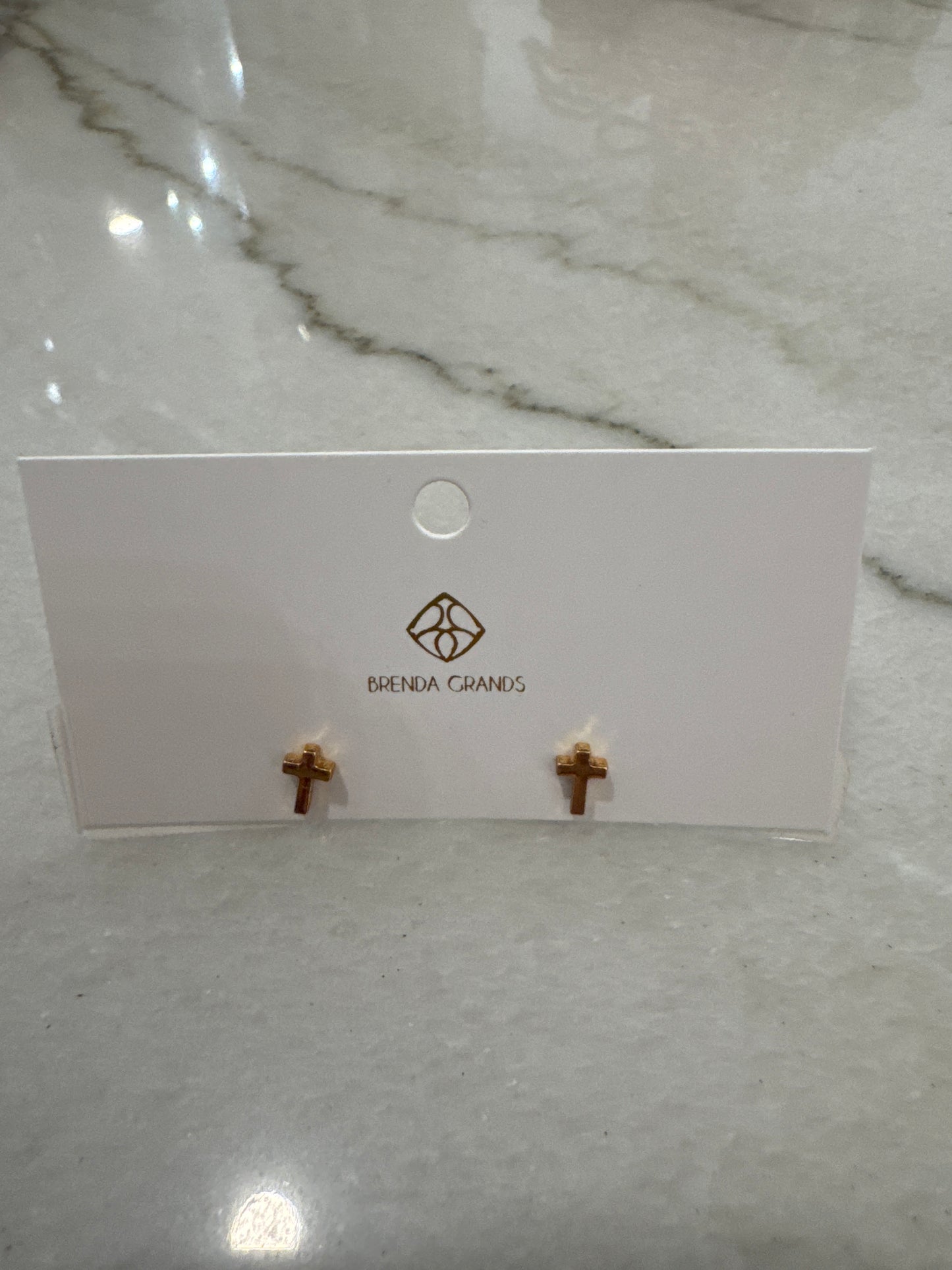 Cross Gold Studs