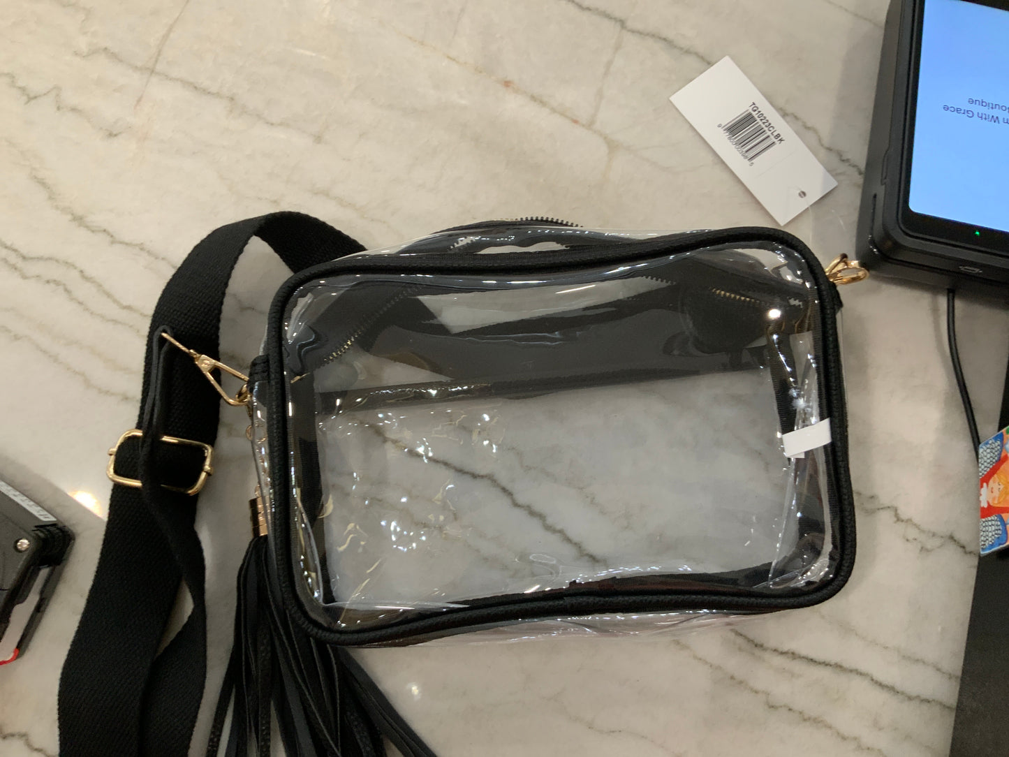 Black Clear Camera Bag