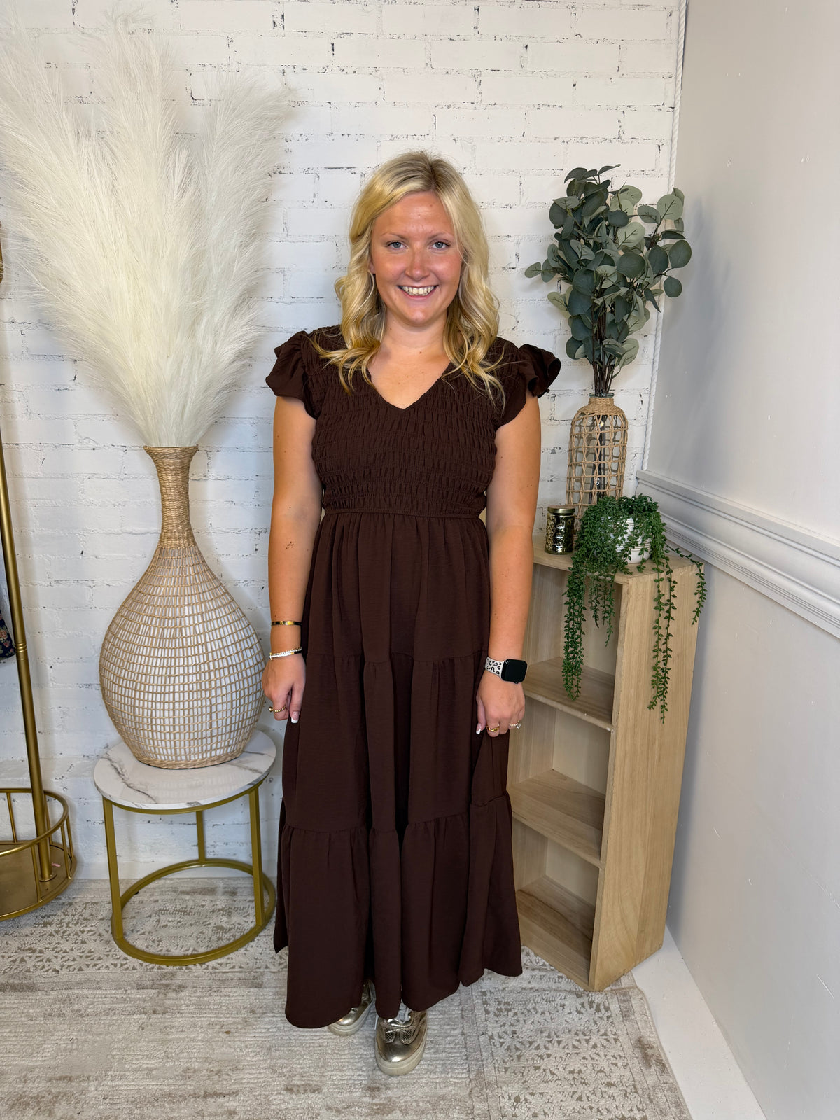 Chocolate Charm Midi Dress (117)
