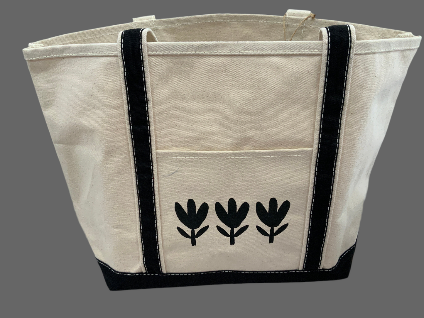 Medium luxe tote-flowers