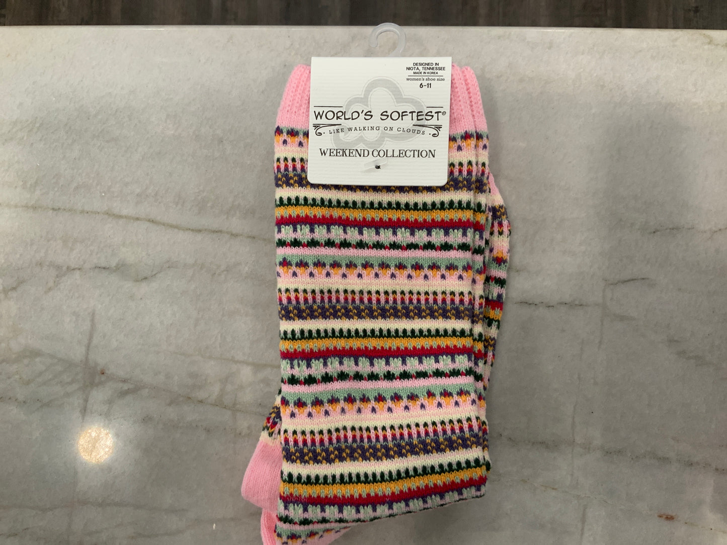Pink Stripe socks