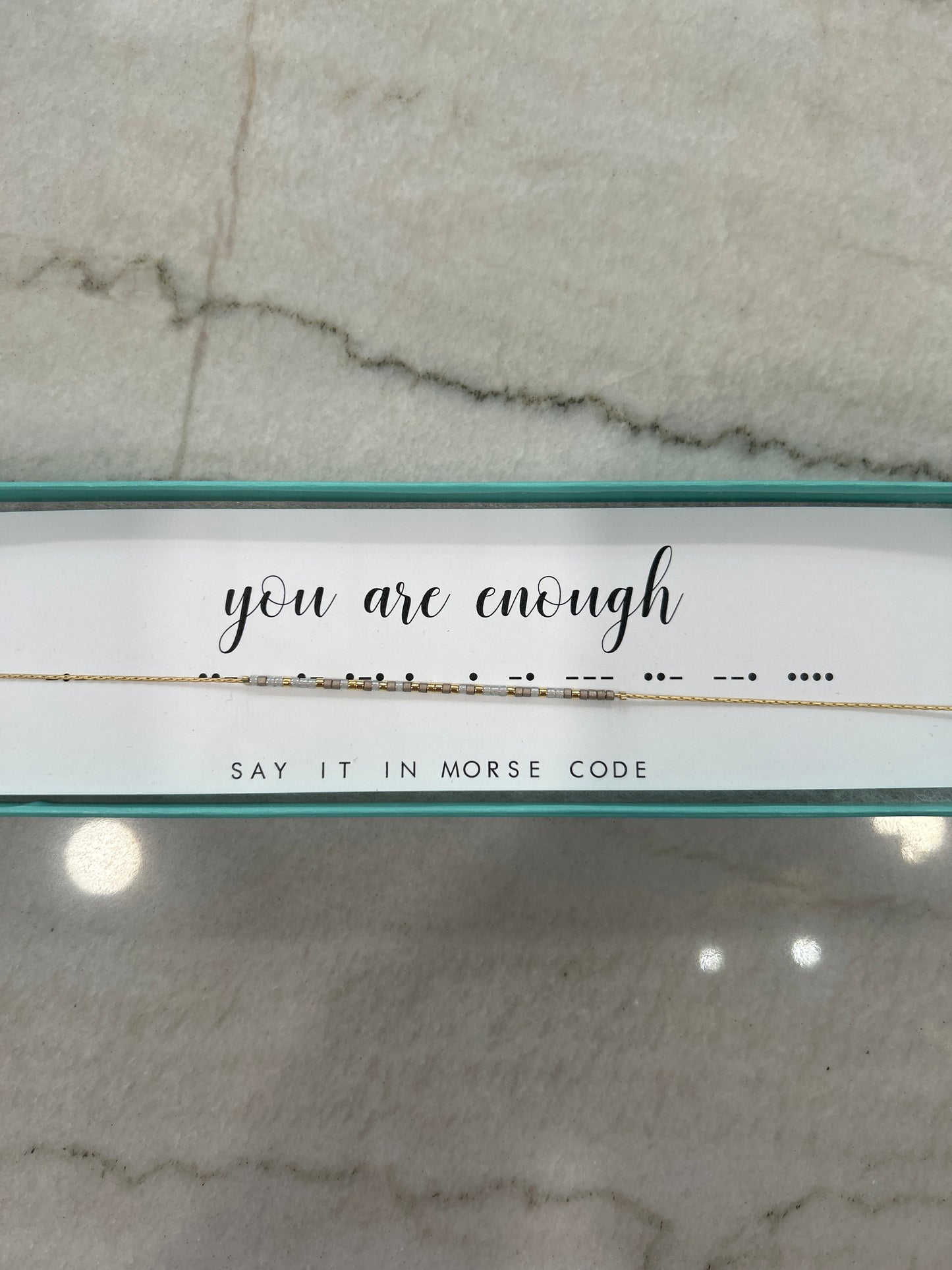 You Are Enough Necklace - Dot & Dash