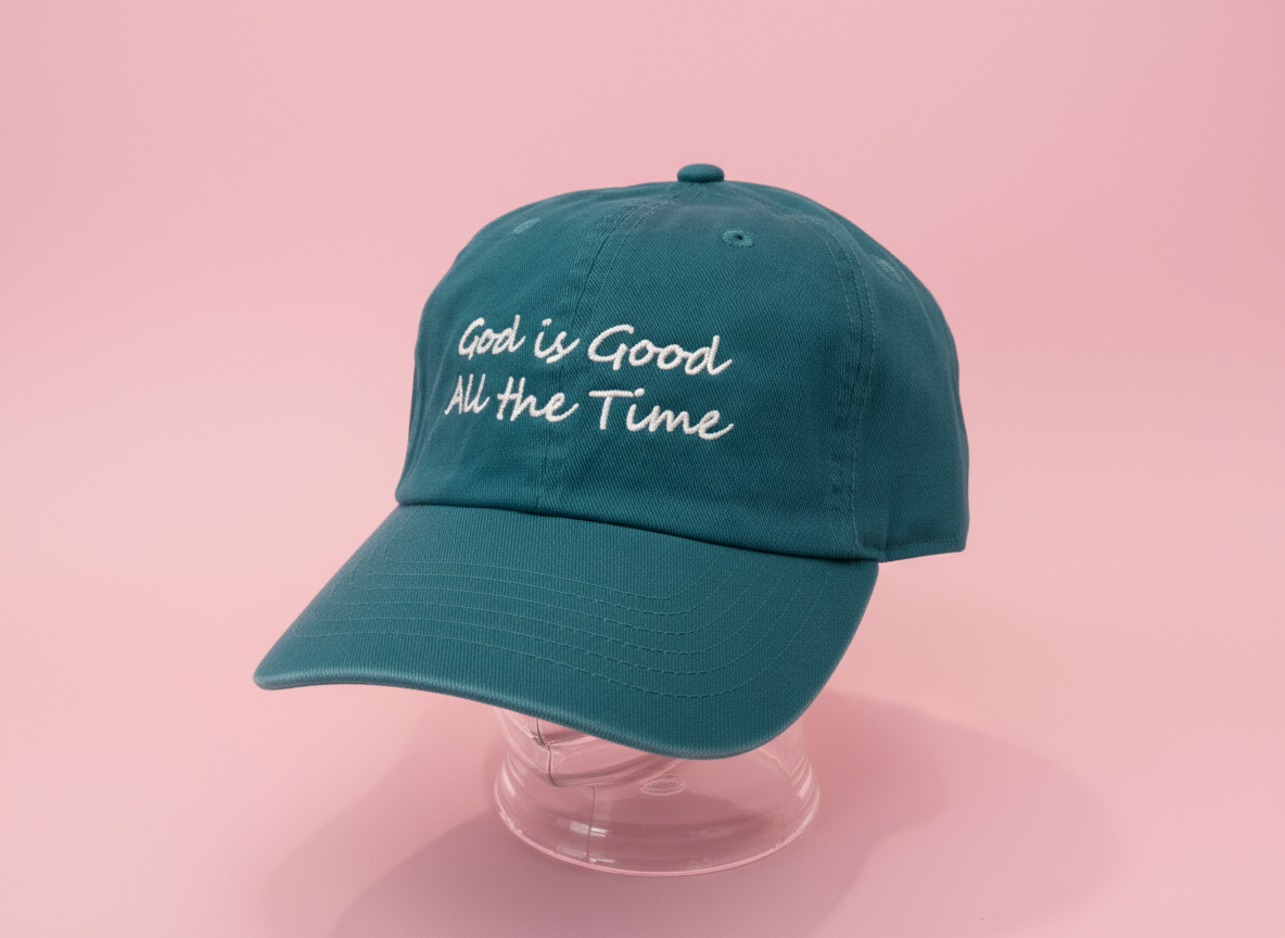 God Is Good Teal Hat