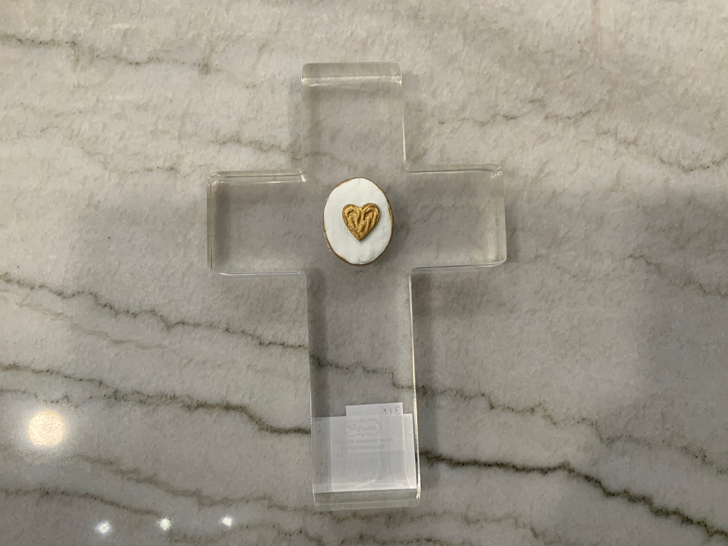 Clear Resin Intaglio Heart