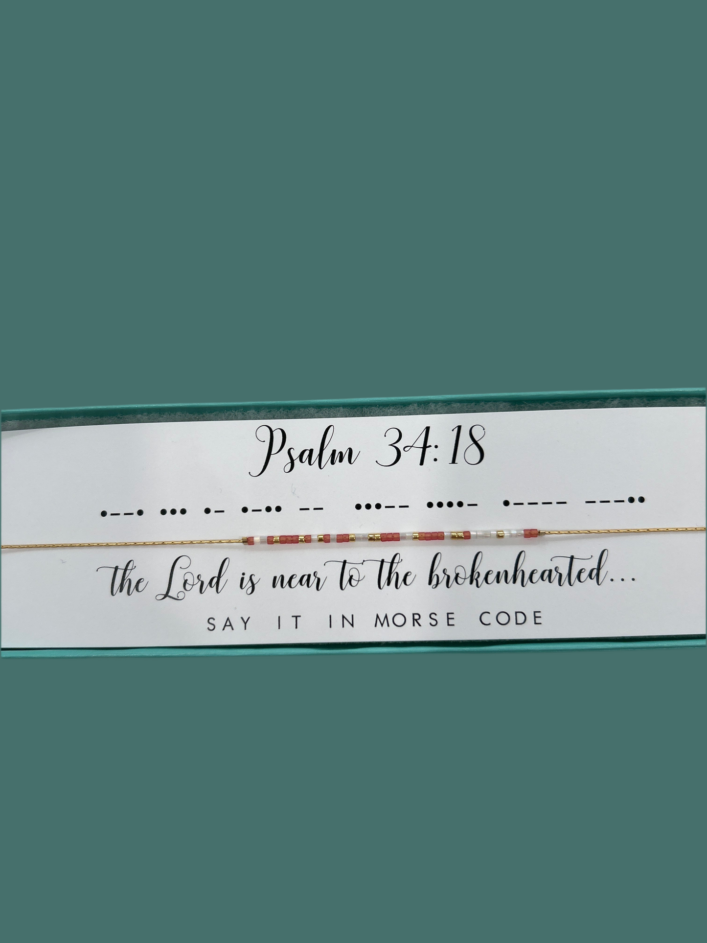 Psalm 34:18 Necklace - Dot & Dash