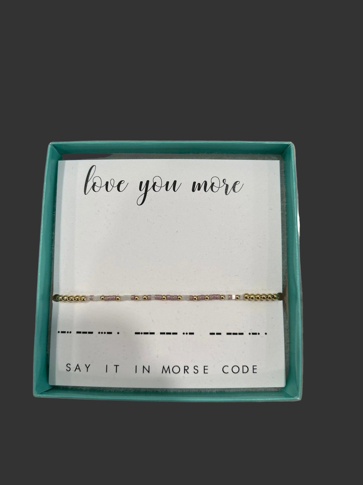 Love You More Beaded Bracelet Dot & Dash