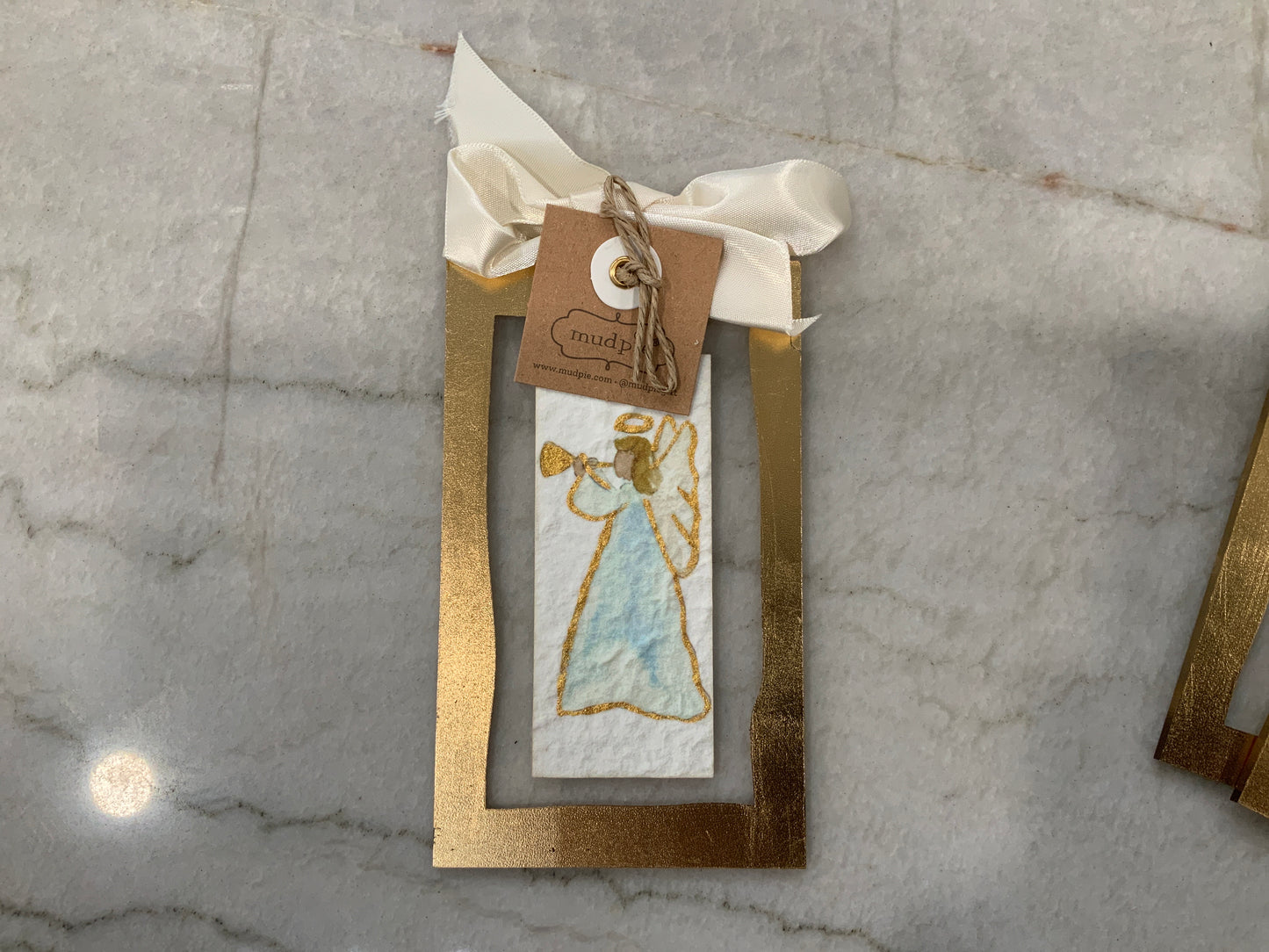 Sideways Angel Ornament