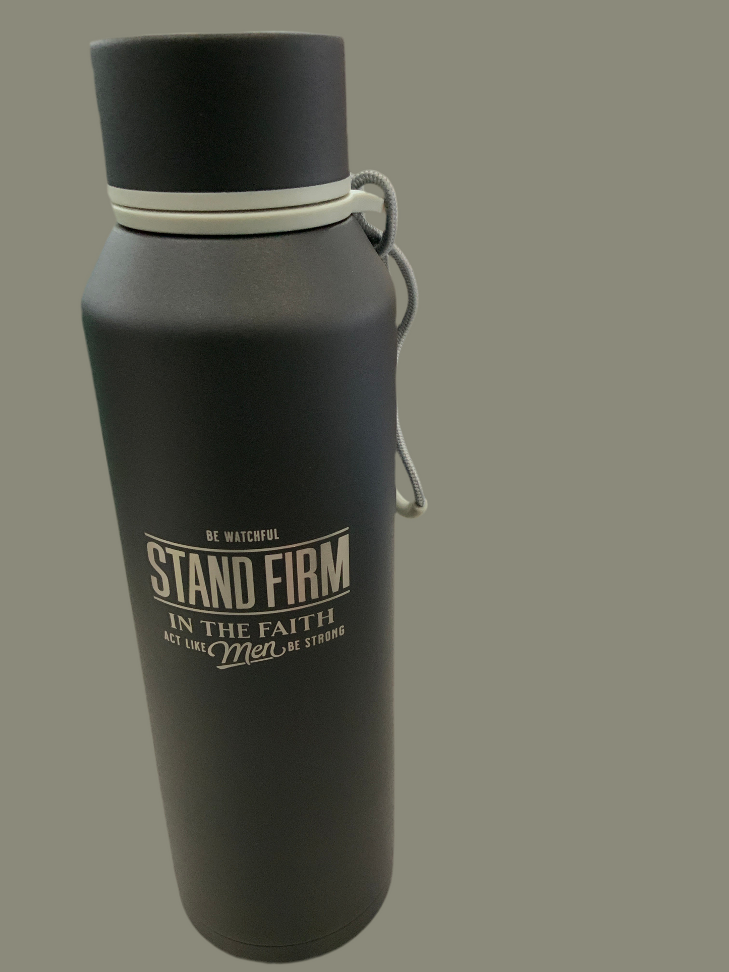 Stand Firm 1 Cor 16:13 Waterbottle