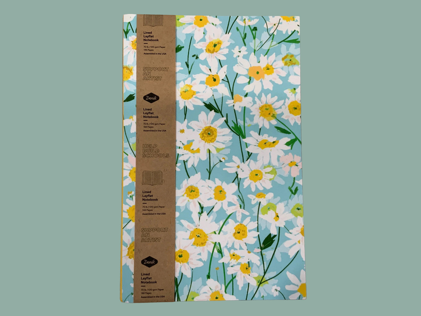 Blue Daisy Flowers Notebook