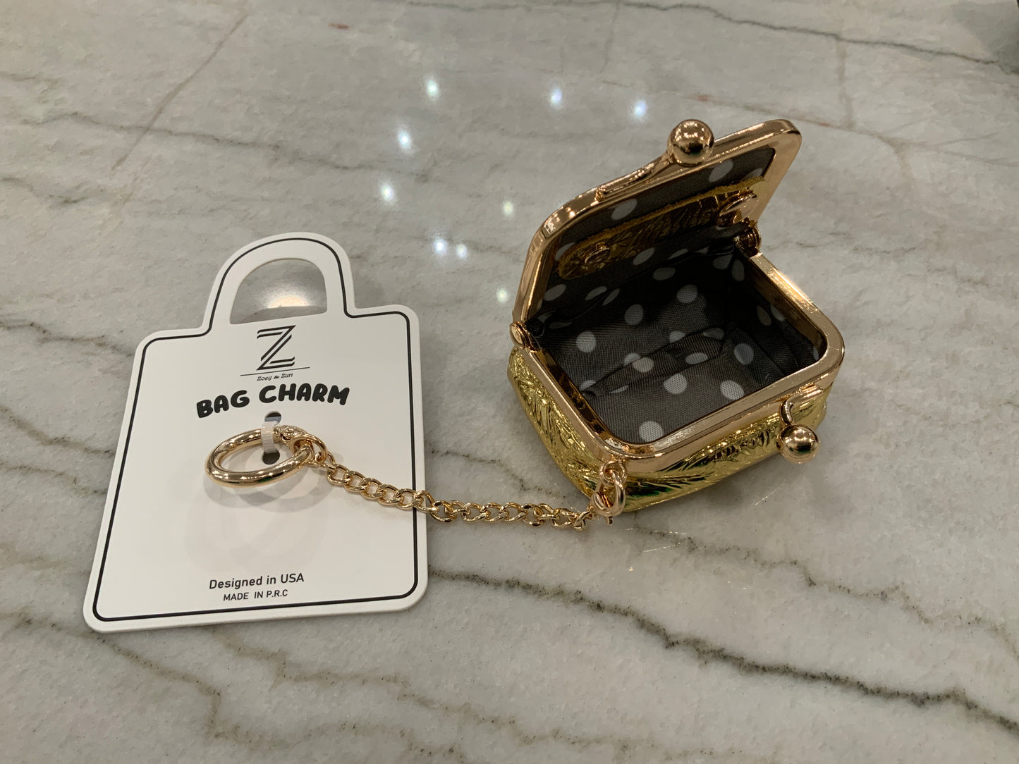 Gold Bag Charm