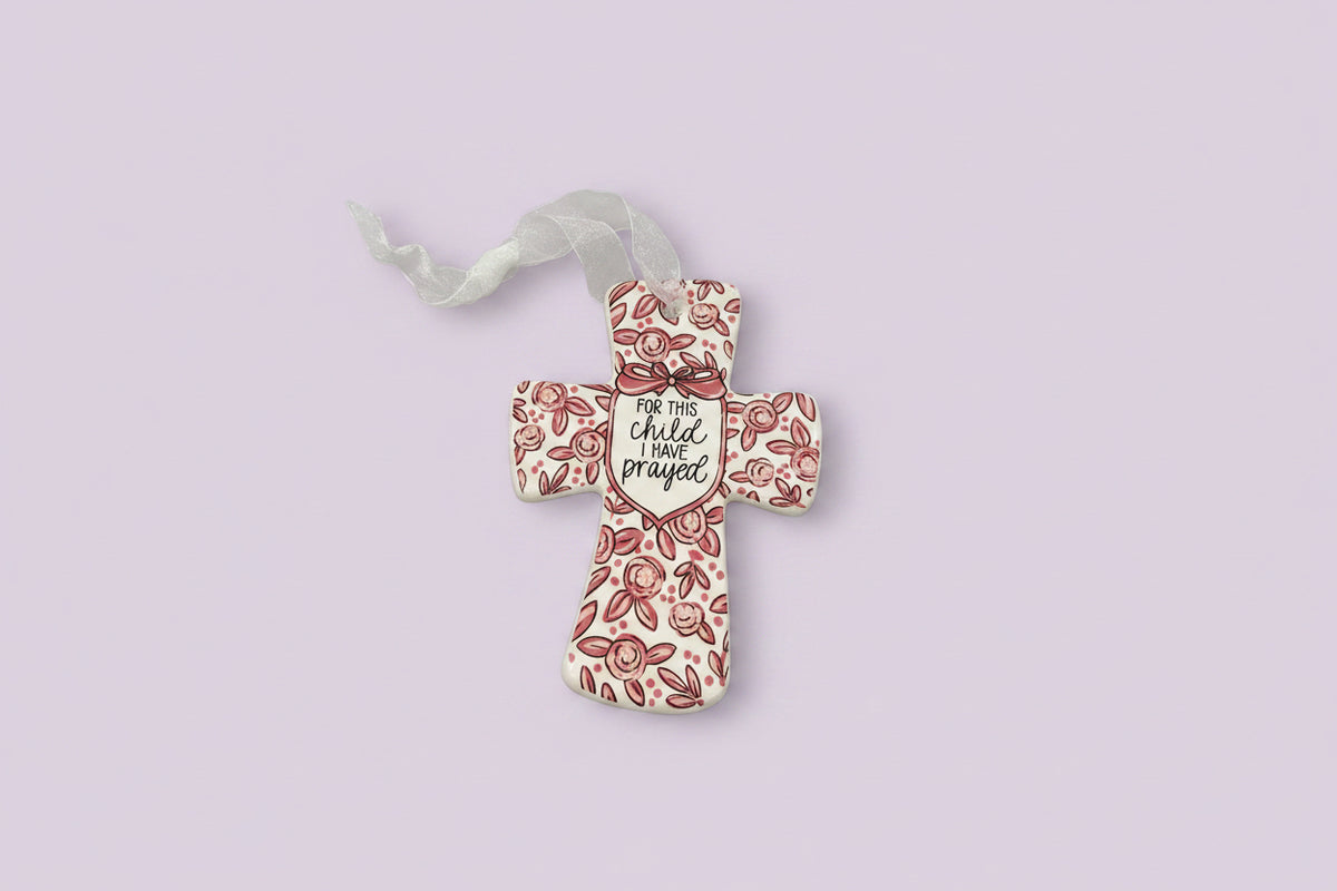 Pink For This Child Prayed Cross
