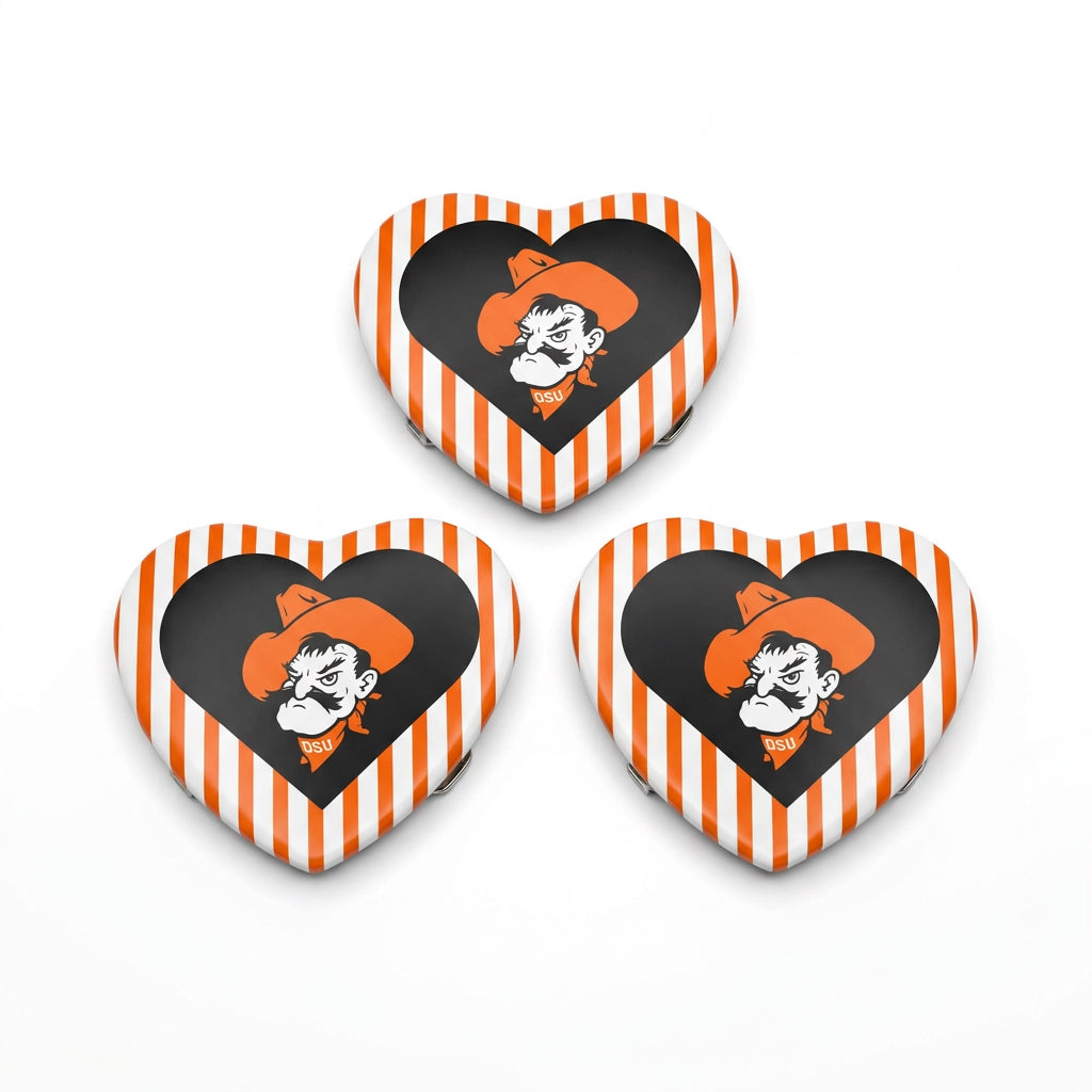 Pistol Pete Heart Button