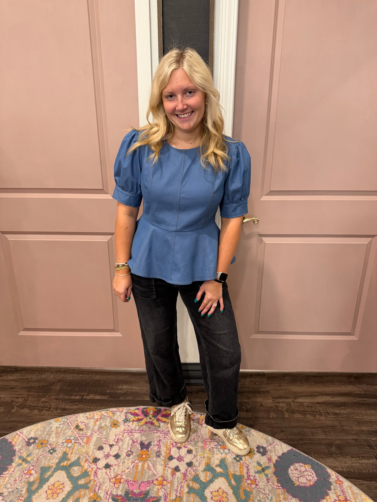 loving life Denim Blouse