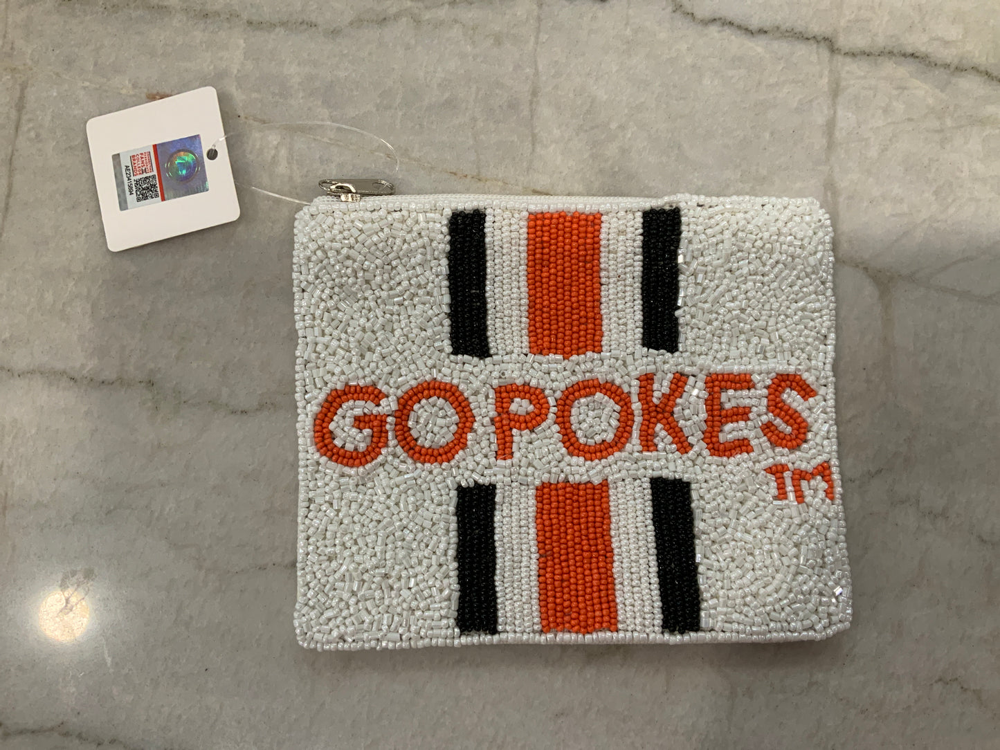 Go Pokes Beaded Pouch
