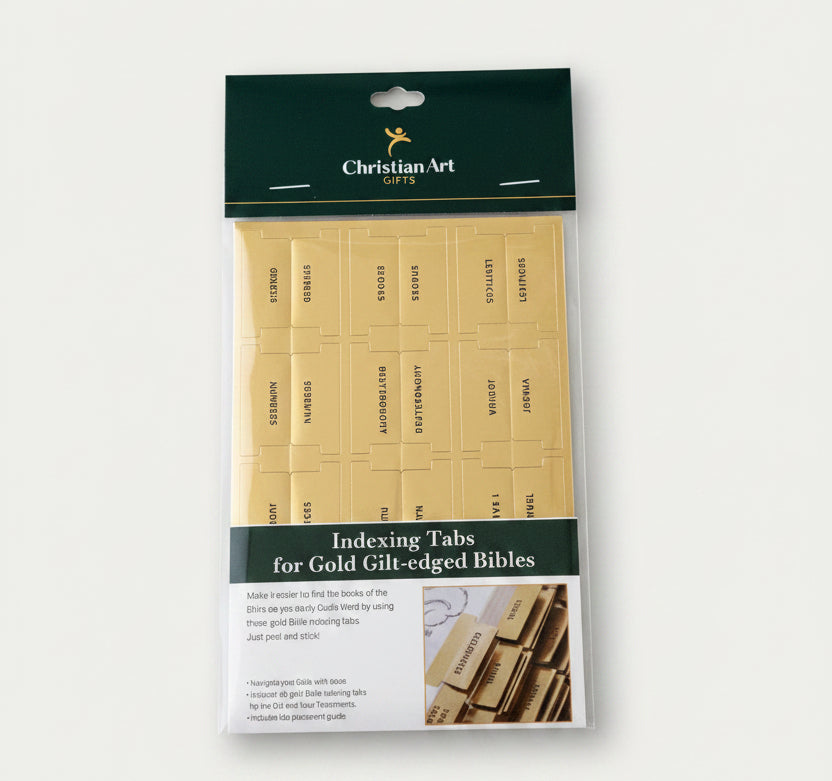 Gold Bible Tabs with Black letters