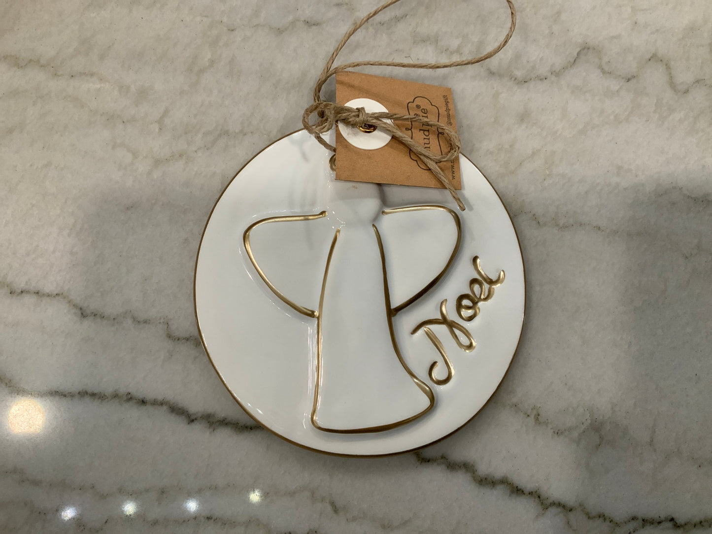 Angel Gold Noel Ornament